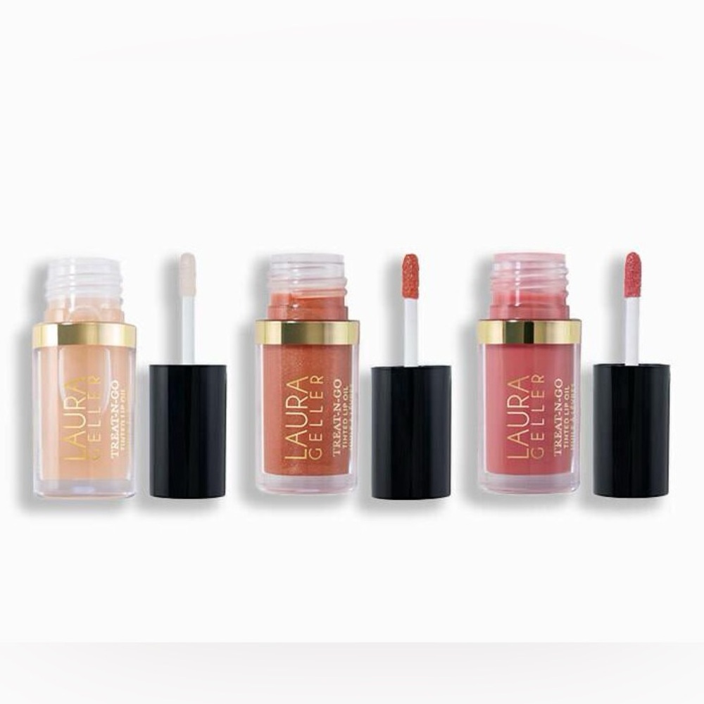 Laura Geller Treat-N-Go Lip Oil Trio - Limited Edition in Tin.
NWT